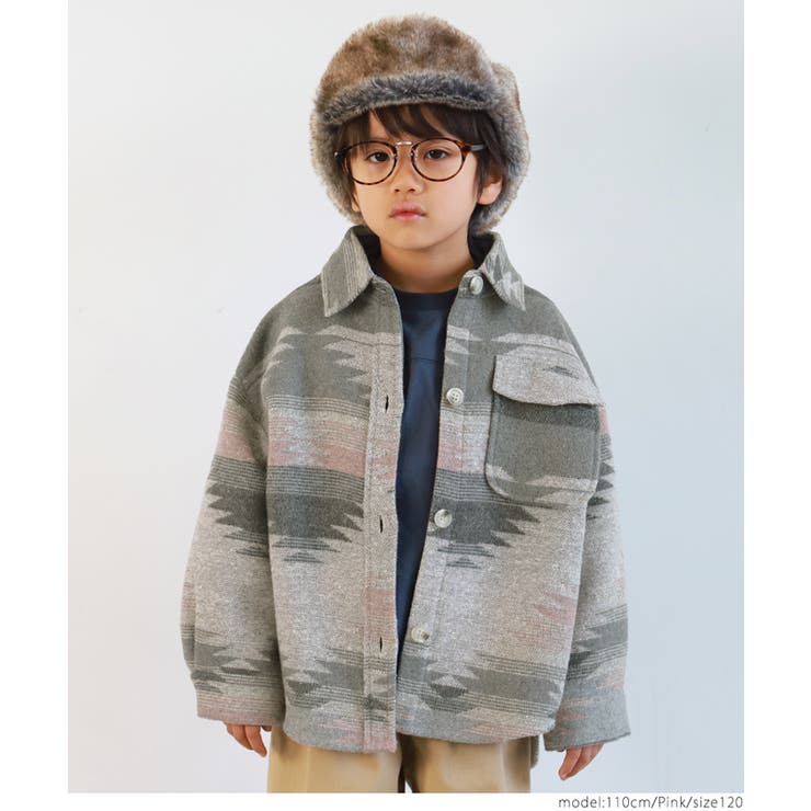 キッズ 親子お揃いビンテージライクオルテガジャケット | coca | 詳細画像10 