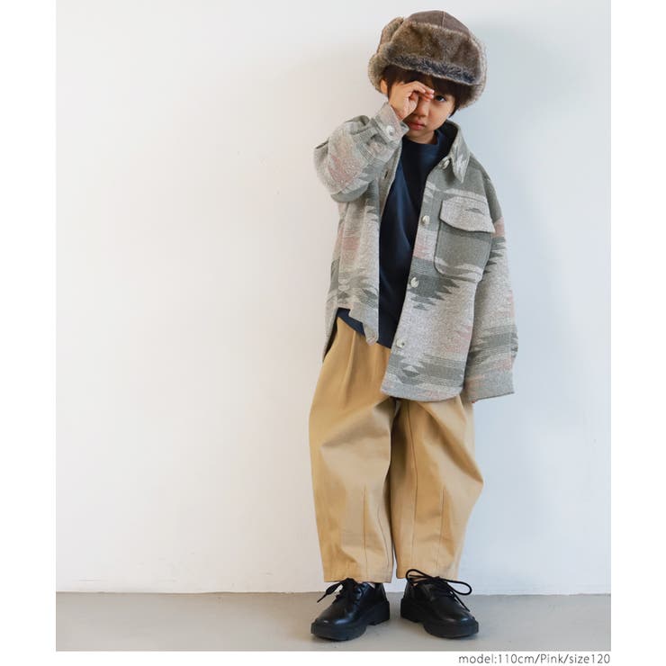 キッズ 親子お揃いビンテージライクオルテガジャケット | coca | 詳細画像11 