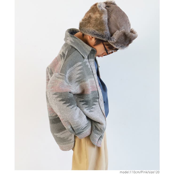 キッズ 親子お揃いビンテージライクオルテガジャケット | coca | 詳細画像9 