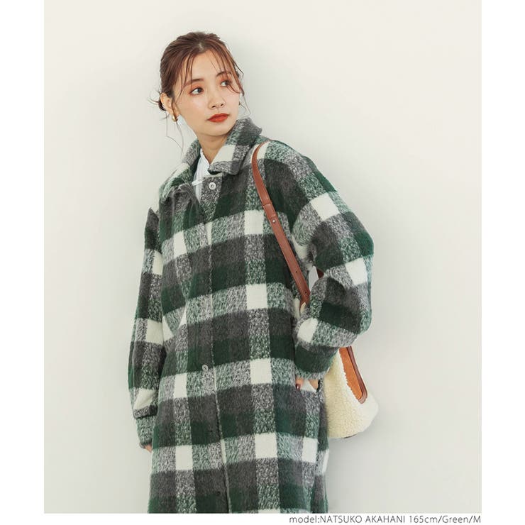 ブロックチェックビックアウター | coca | 詳細画像15 