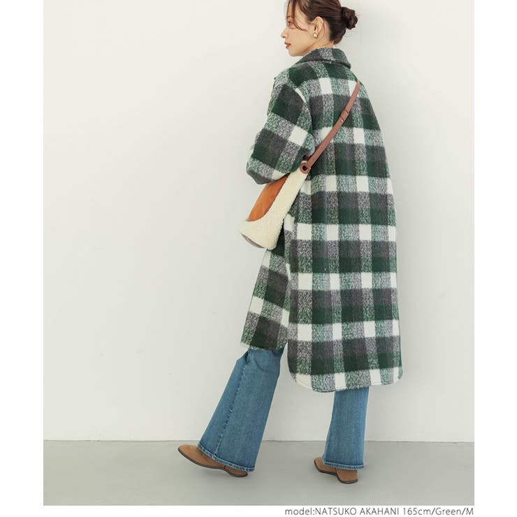 ブロックチェックビックアウター | coca | 詳細画像16 