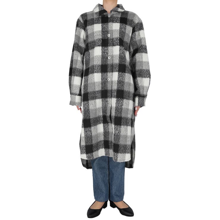 ブロックチェックビックアウター | coca | 詳細画像4 