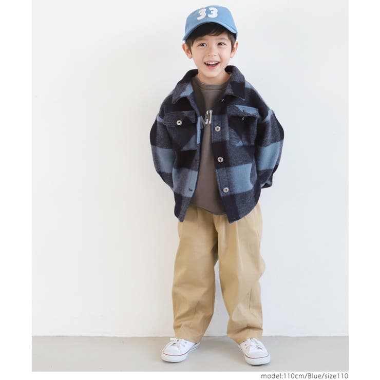 キッズ 親子お揃いビックチェックCPOジャケット | coca | 詳細画像7 