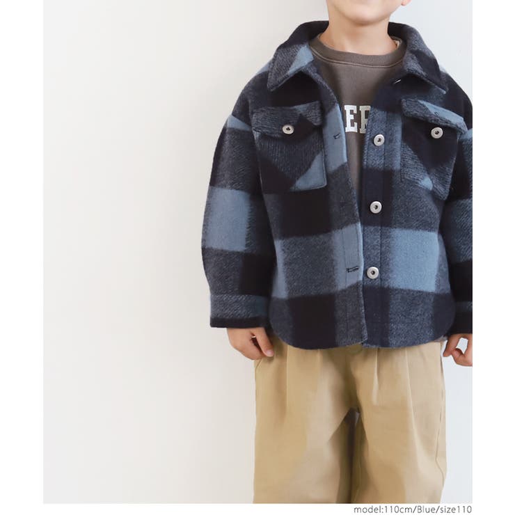 キッズ 親子お揃いビックチェックCPOジャケット | coca | 詳細画像8 