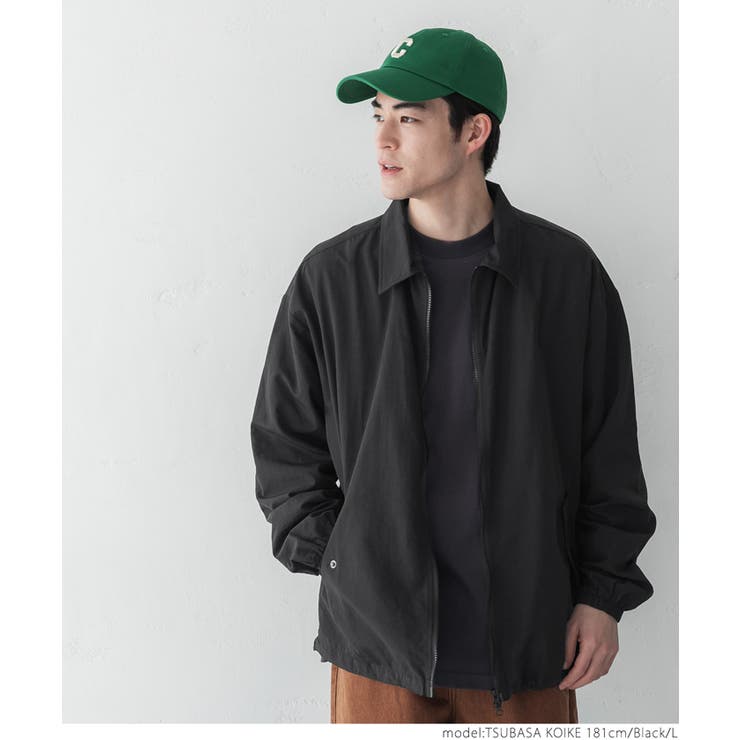 ［Black］ | ナイロンコーチジャケット | coca