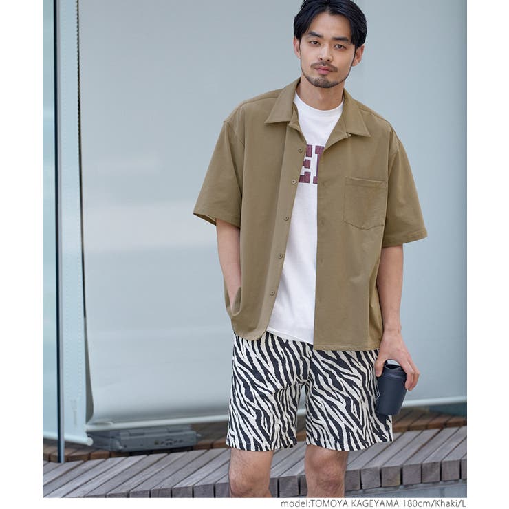 新品 SERO パッチワーク オープンカラーシャツ セロ ブラウン 新品 SERO パッチワーク オープンカラーシャツ セロ ブラウン