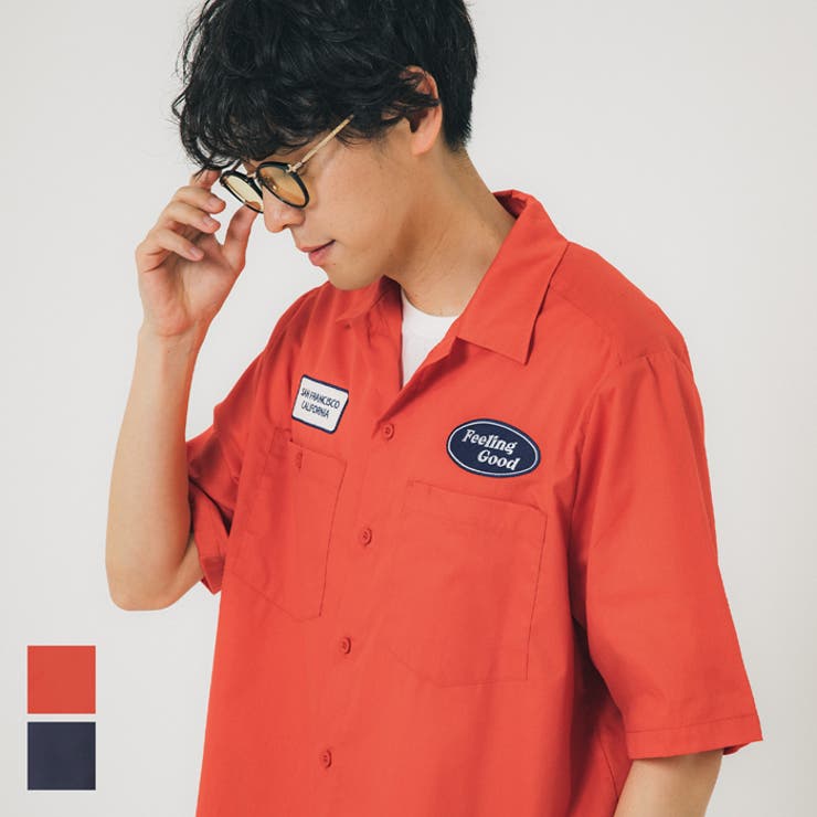 ワッペンシャツ[品番：PA000014263]｜coca（コカ）｜メンズ