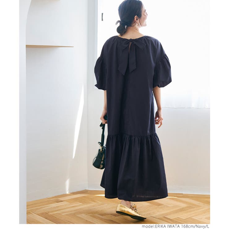 SALE ‼︎ ROSSO バックリボン　ワンピース URBAN RESEARCH ROSSO｜バックリボンジャガードフォルム