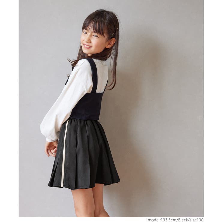 サイドラインプリーツスカート ガールズ キッズ[品番