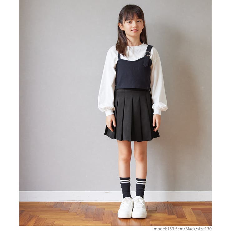 サイドラインプリーツスカート ガールズ キッズ[品番