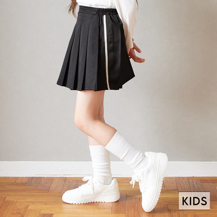 サイドラインプリーツスカート ガールズ キッズ[品番