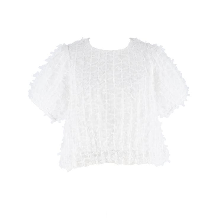 リボンチュールブラウス レディース | coca | 詳細画像2 