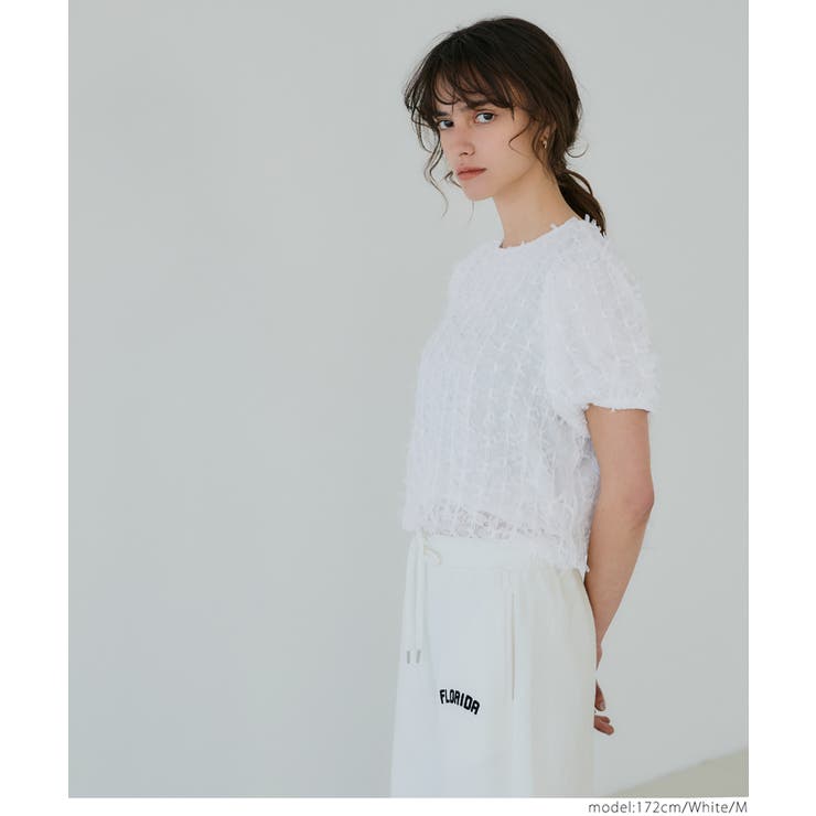 リボンチュールブラウス レディース | coca | 詳細画像6 