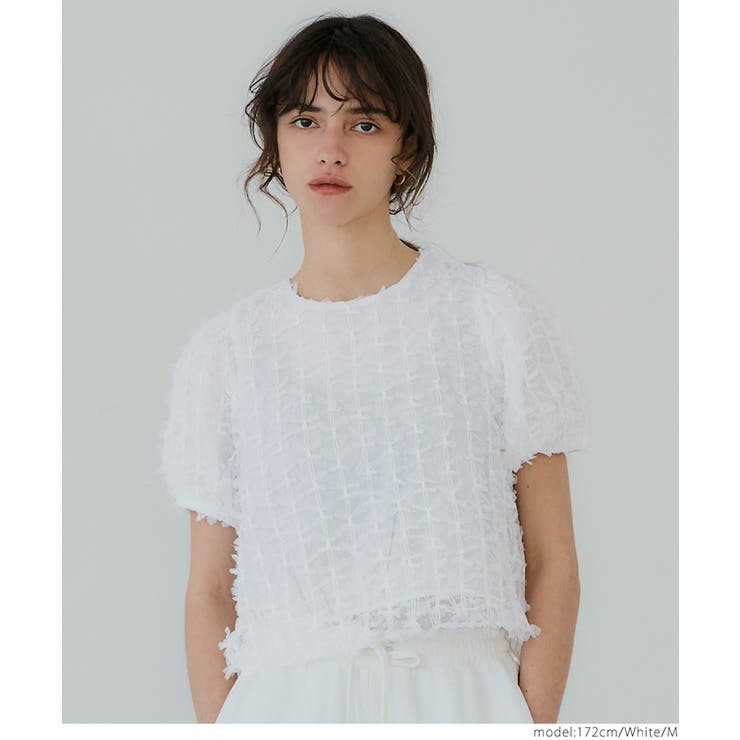 リボンチュールブラウス レディース | coca | 詳細画像7 