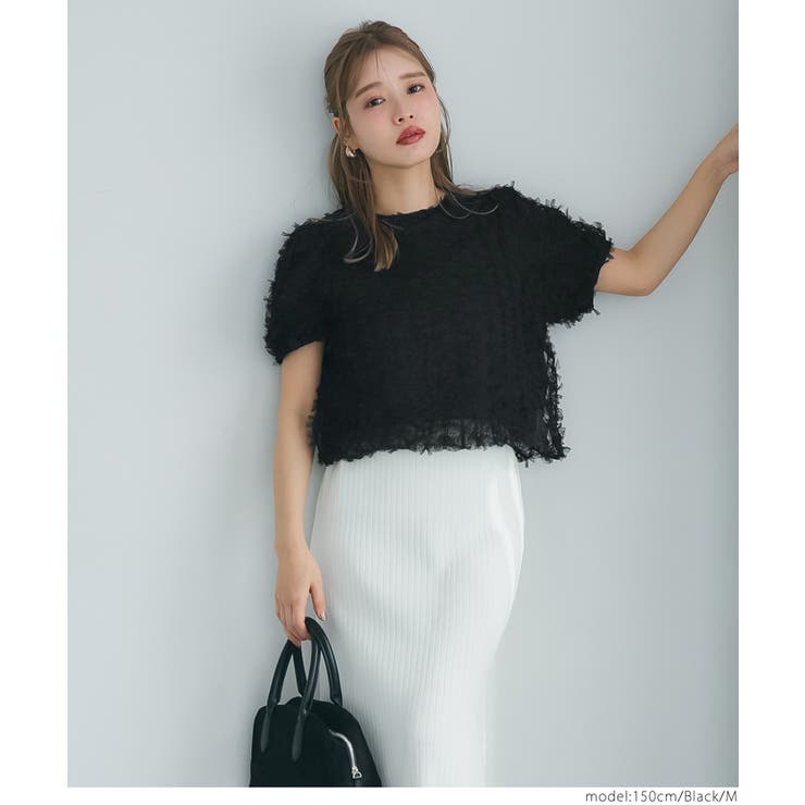 リボンチュールブラウス レディース | coca | 詳細画像10 