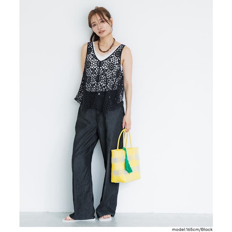 【26ss再入荷】クロシェタンクトップベスト | coca | 詳細画像2 