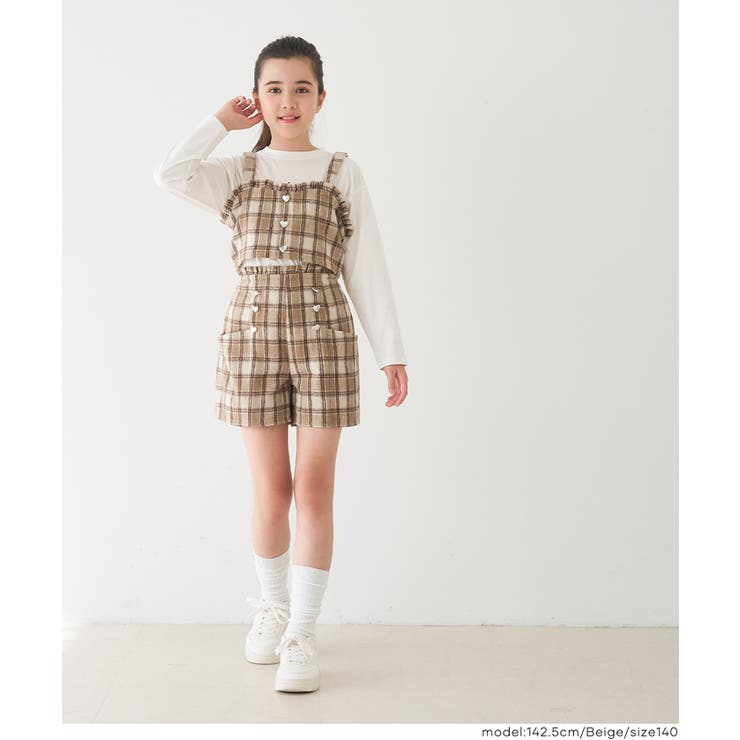 ハートボタンチェックビスチェ | coca | 詳細画像11 