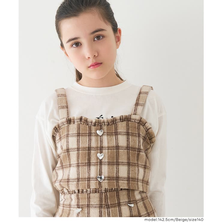 ハートボタンチェックビスチェ | coca | 詳細画像13 