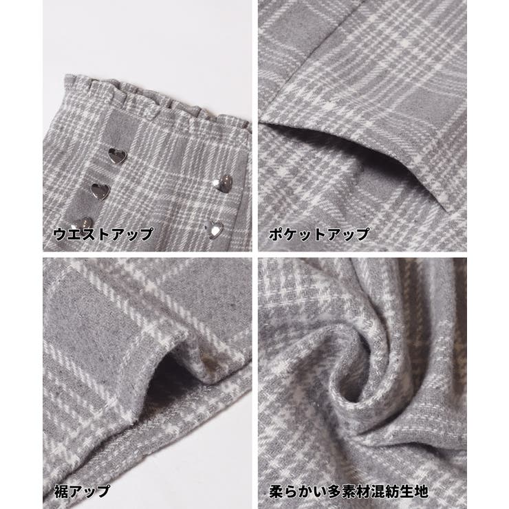 ハートボタンチェックショーパン | coca | 詳細画像14 