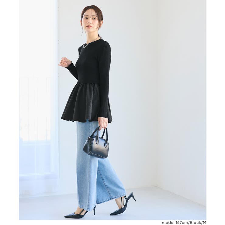 エンボスドッキングフレアニット | coca | 詳細画像11 