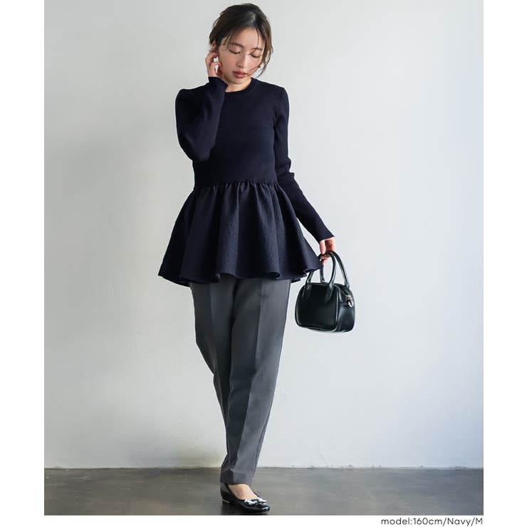 エンボスドッキングフレアニット | coca | 詳細画像5 