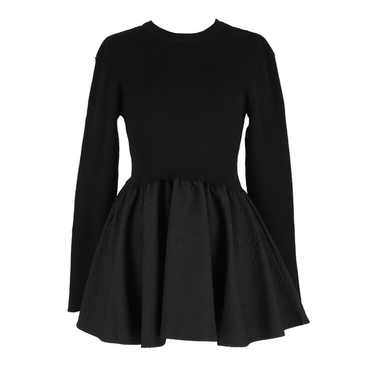 エンボスドッキングフレアニット | coca | 詳細画像3 