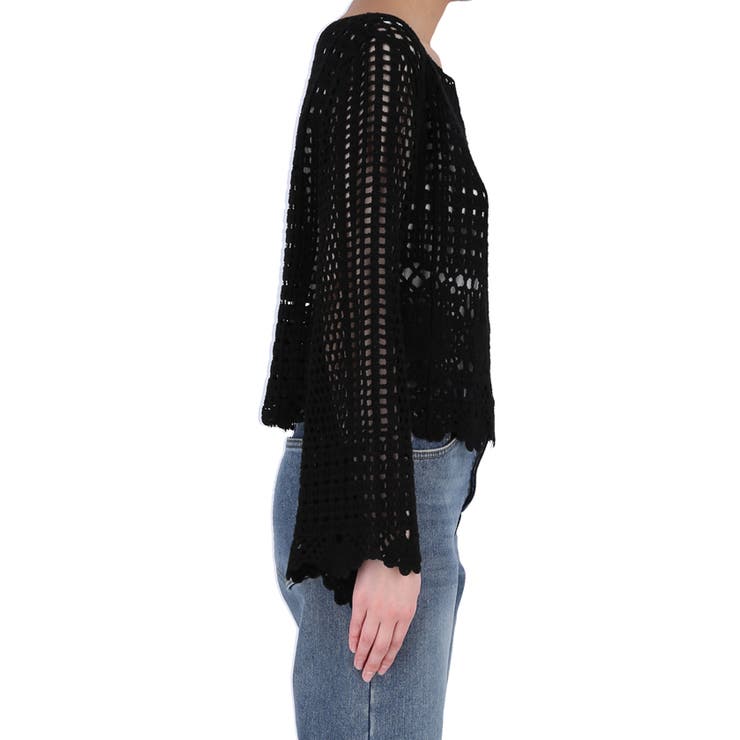 フレアスリーブクロシェニット | coca | 詳細画像5 