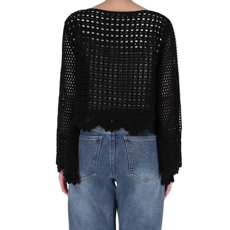 フレアスリーブクロシェニット | coca | 詳細画像6 