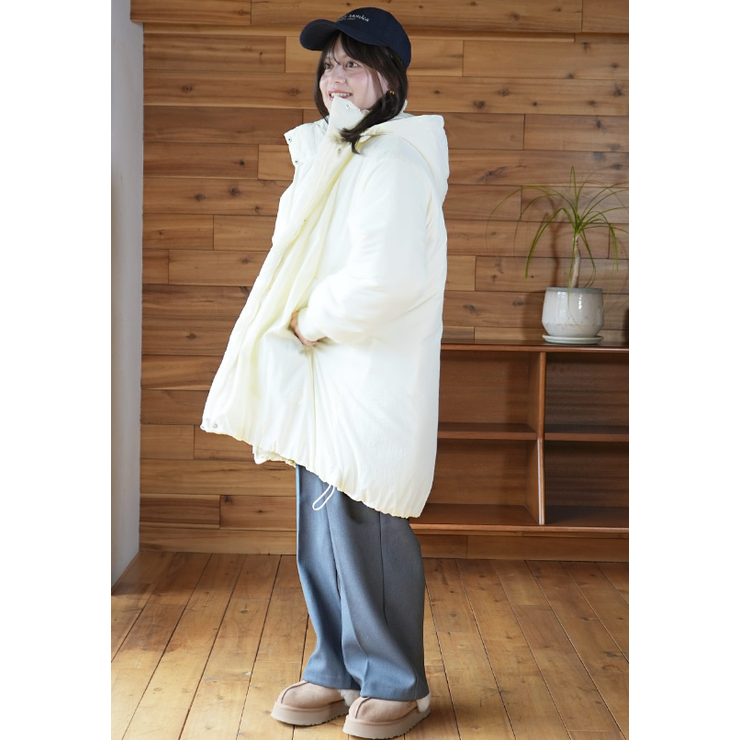 【洗える】中綿ロングブルゾン | coca | 詳細画像24 