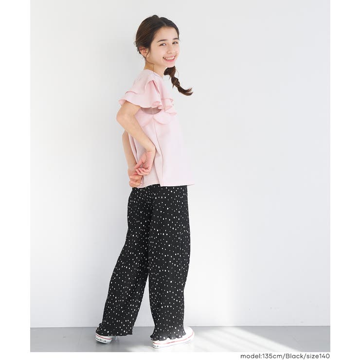 親子お揃い楊柳プリーツドットパンツ | coca | 詳細画像7 