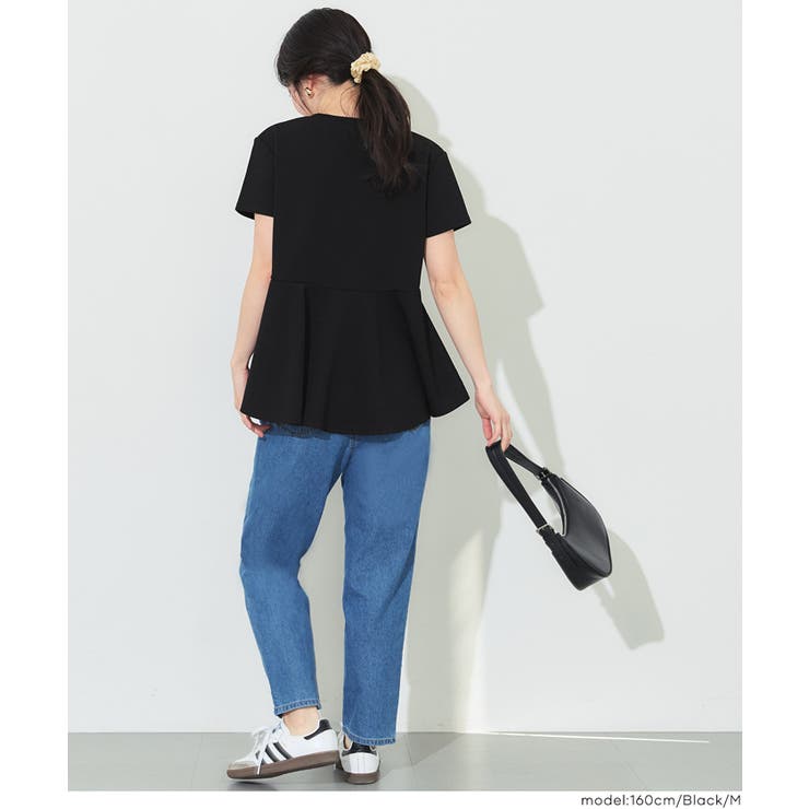〈26ss新色登場〉エンボス切り替えフレアトップス | coca | 詳細画像10 