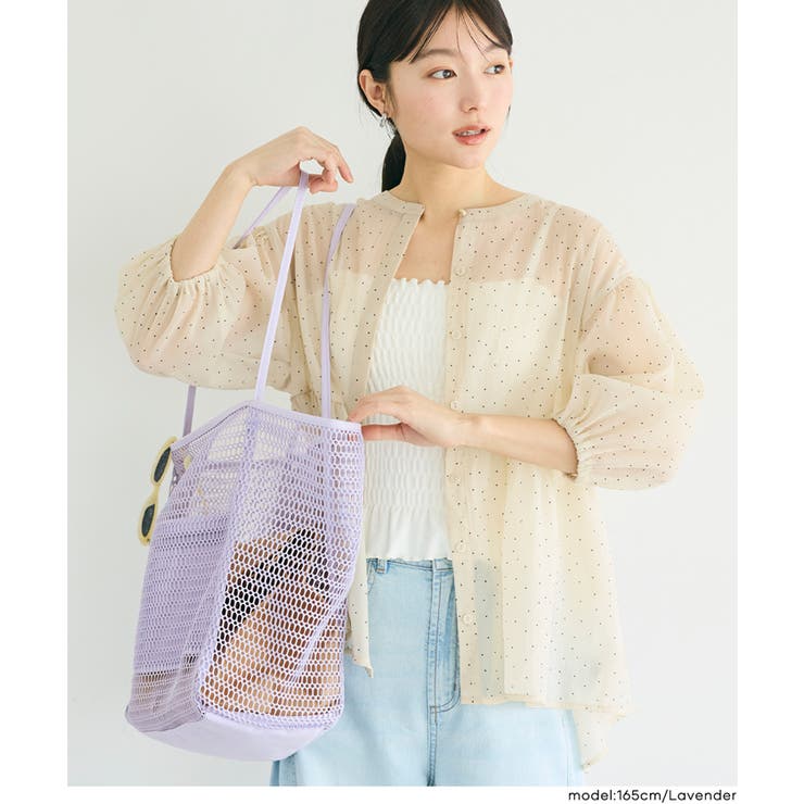 夏のレジャーに大活躍◎中身が見えるメッシュトートバッグ | coca | 詳細画像18 