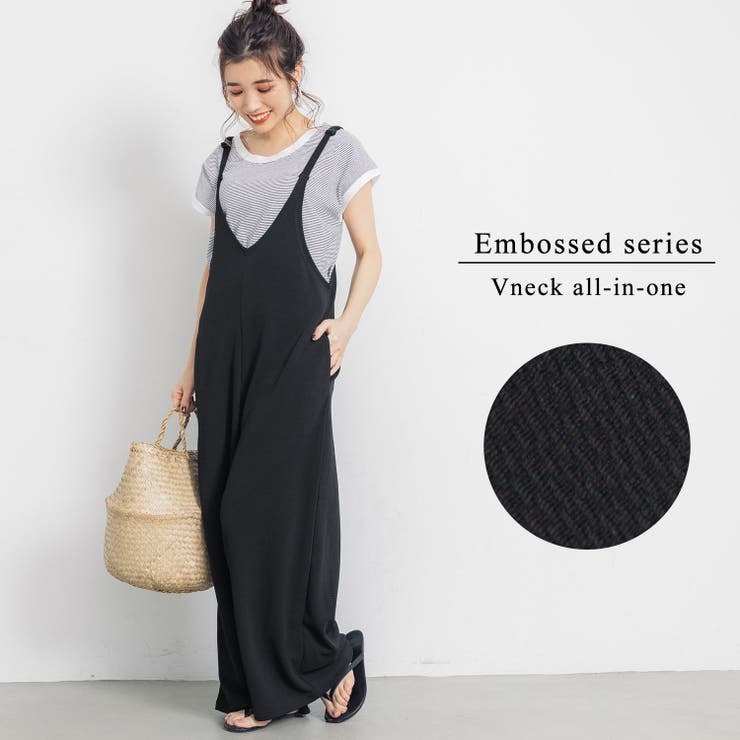 オールインワン レディース エンボス加工 品番 Pa Coca コカ のレディースファッション通販 Shoplist ショップリスト