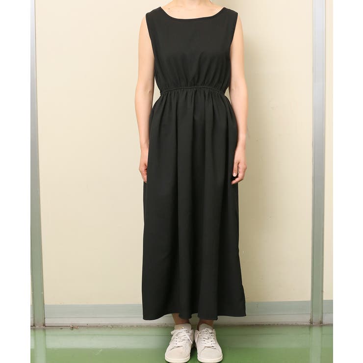 新色登場!シンプル無地ノースリーブワンピースcocaオリジナル 鈴木詩織