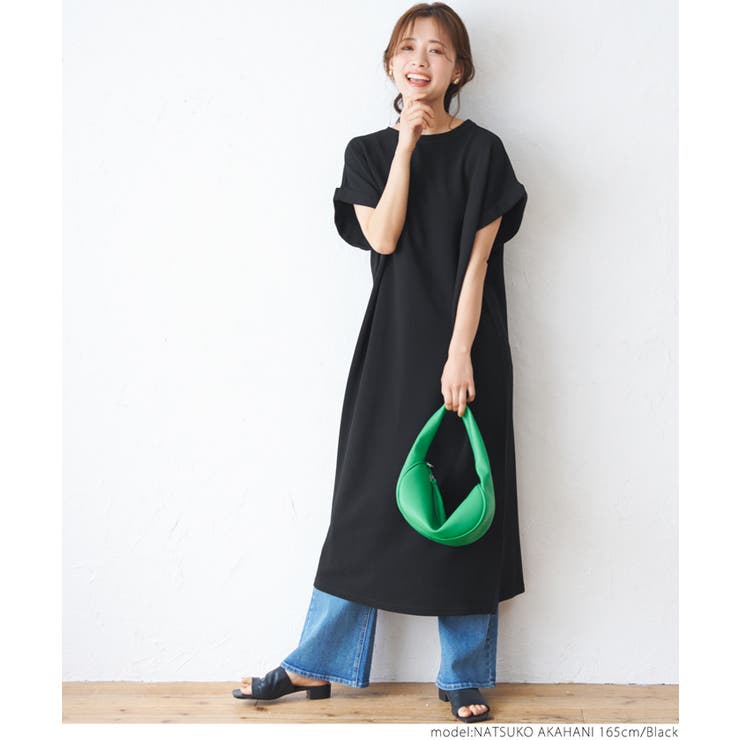 エンボス加工ボートネックロングワンピース 品番 Pa Coca コカ のレディースファッション通販 Shoplist ショップリスト