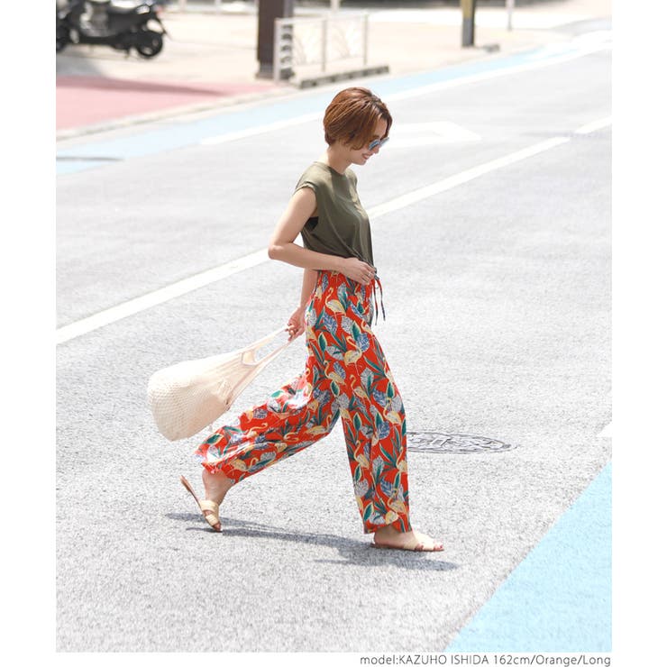 Coca-Cola ラグリメイクパンツ ワイド フリンジ ウエストゴム 一点物 70s coca-cola print cotton pants | Quilt