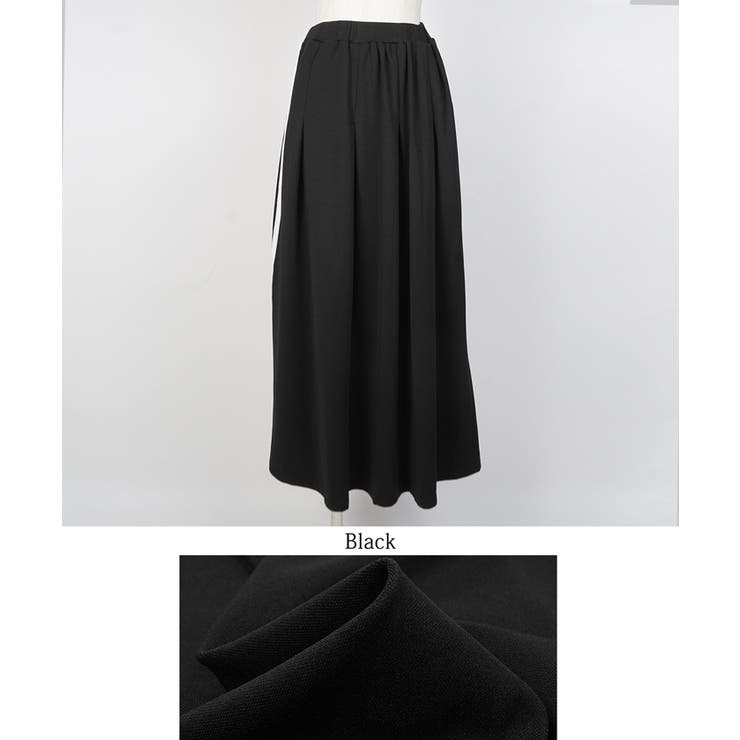 サイドラインウエストタックフレアスカートcocaオリジナル[品番