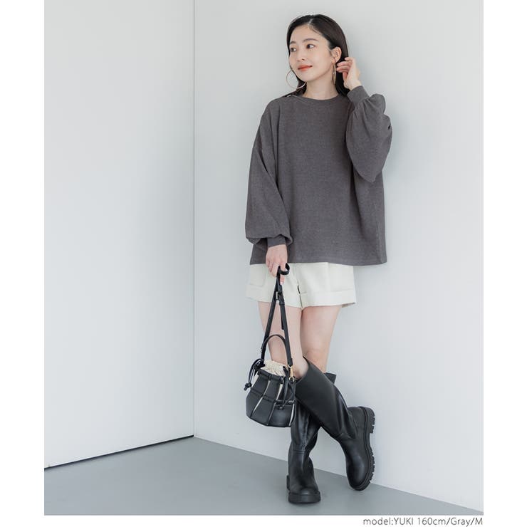 エンボス長袖バルーントップス | coca | 詳細画像11 