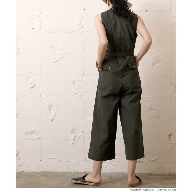 ジャンプスーツ レディース Vネック | coca | 詳細画像8 