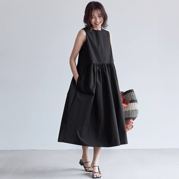 しわになりにくい ウエストギャザーワンピース 品番 Pa Coca コカ のレディースファッション通販 毎日送料無料 Shoplist ショップリスト