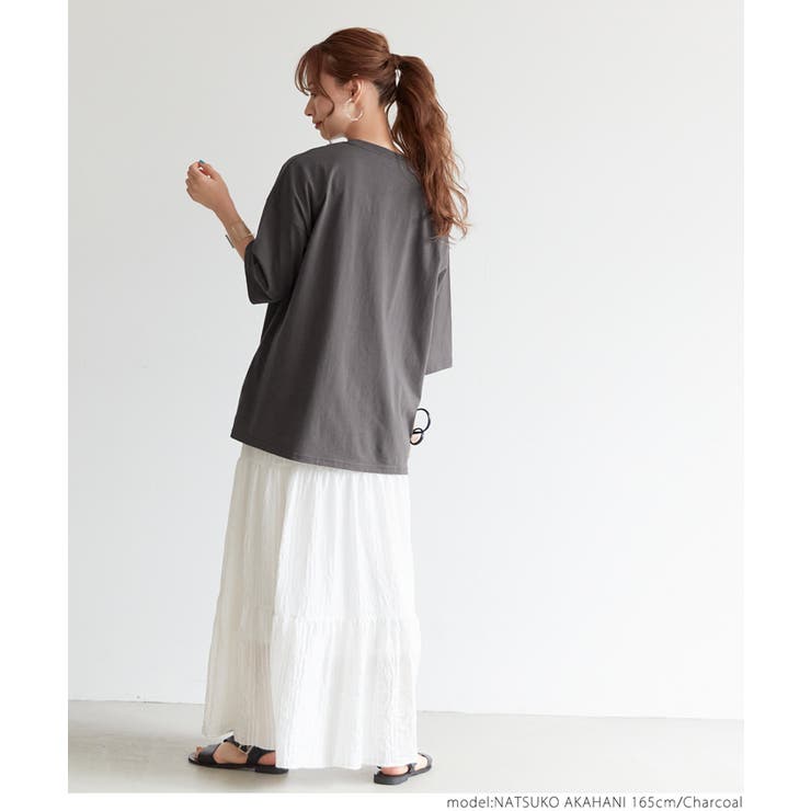 ビックシルエットカレッジロゴTシャツ | coca | 詳細画像16 