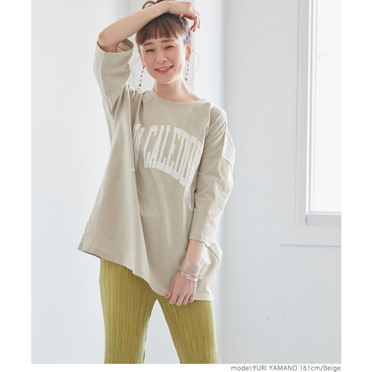 ビックシルエットカレッジロゴTシャツ | coca | 詳細画像21 