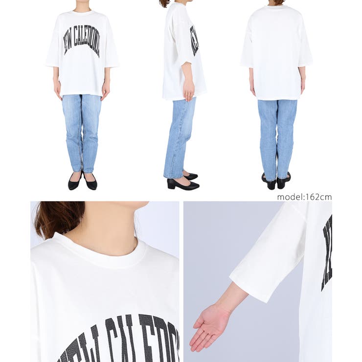 ビックシルエットカレッジロゴTシャツ | coca | 詳細画像24 