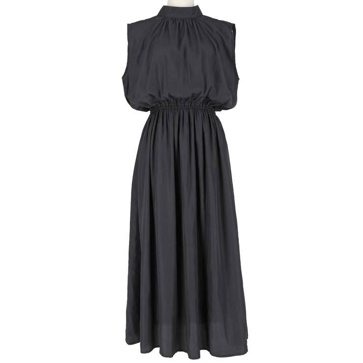 【PINKO】バックリボン サテン マキシワンピース【送料関税込】 セール】 【L】ダブルサテン ワンピース （ロング・マキシ丈