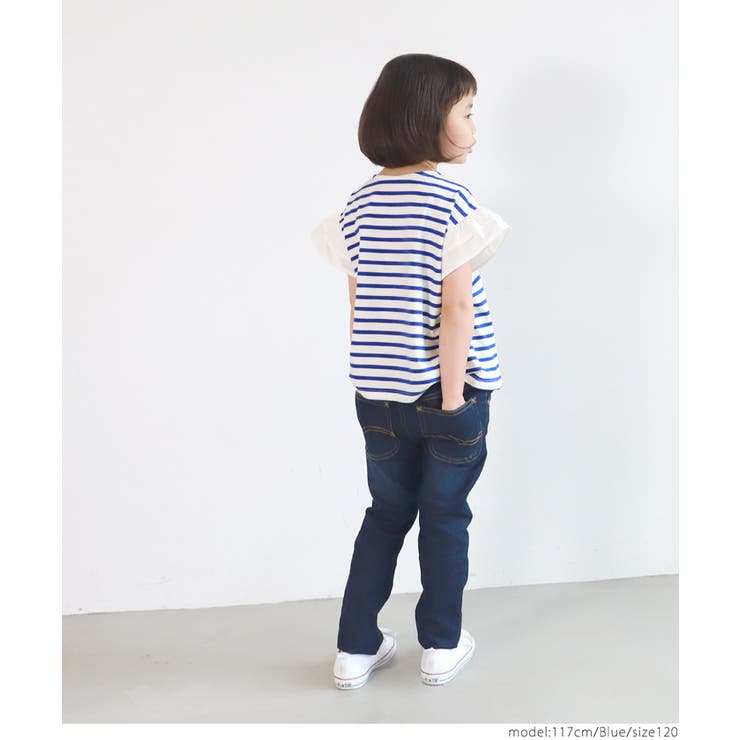 キッズ 袖フリルボーダーカットソー | coca | 詳細画像11 
