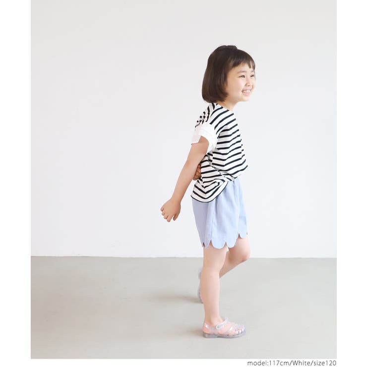 キッズ 袖フリルボーダーカットソー | coca | 詳細画像14 