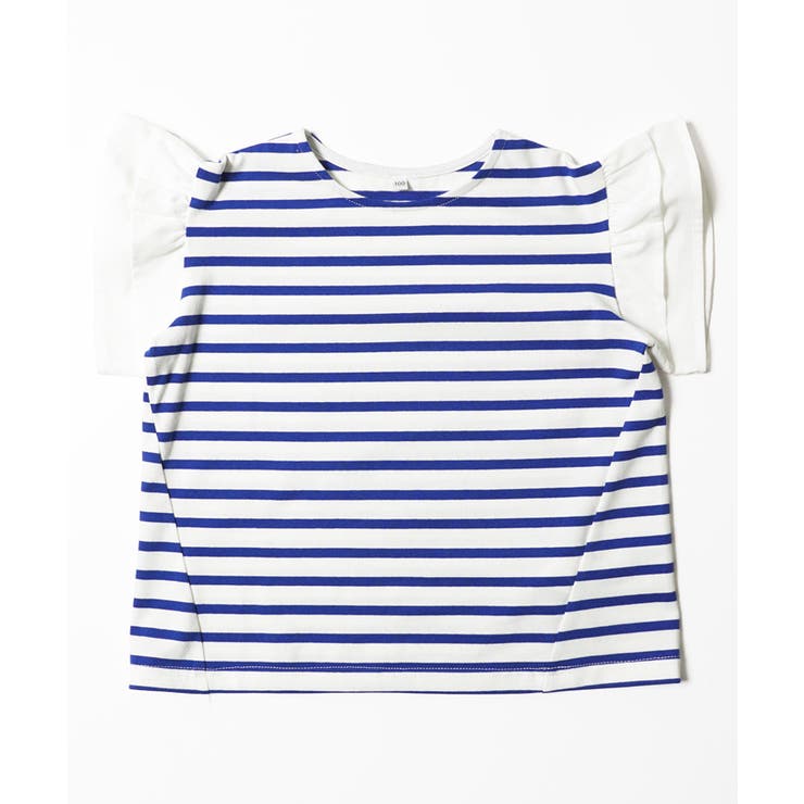 キッズ 袖フリルボーダーカットソー | coca | 詳細画像3 