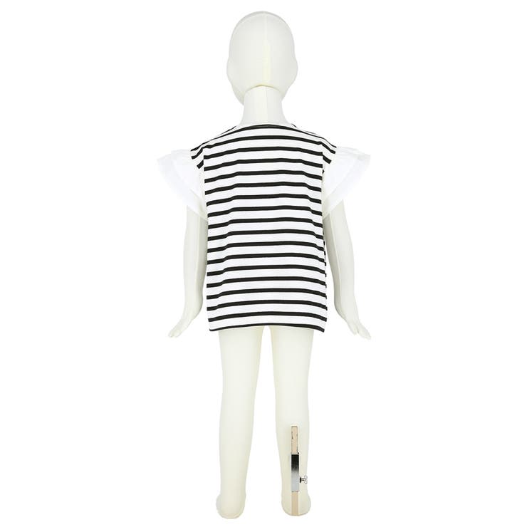 キッズ 袖フリルボーダーカットソー | coca | 詳細画像6 