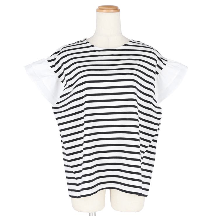 フリルドッキングボーダートップス | coca | 詳細画像2 