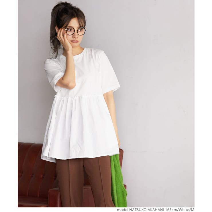 トップス レディース 切り替え | coca | 詳細画像8 